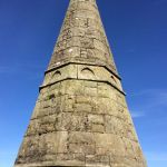 Spire open to the weather and in need of hydraulic lime pointing
