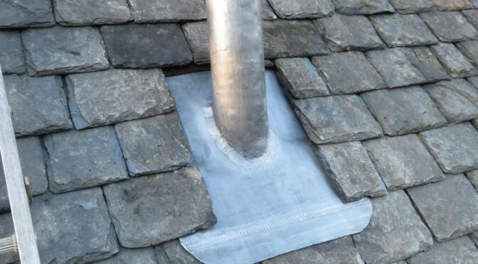 Lead roof vent (lead burning & slating)