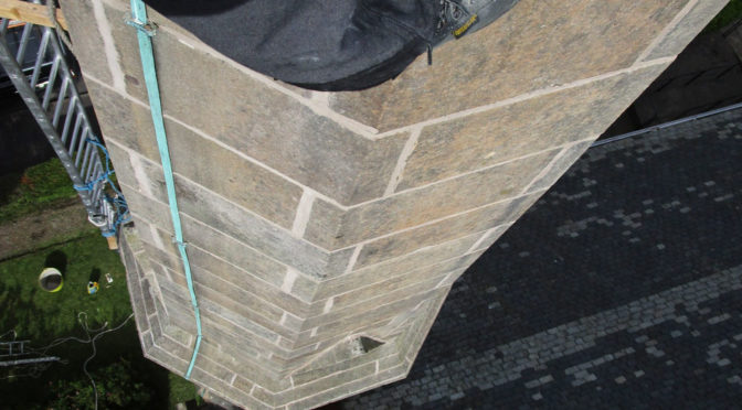 Spire stabilisation and lime pointing